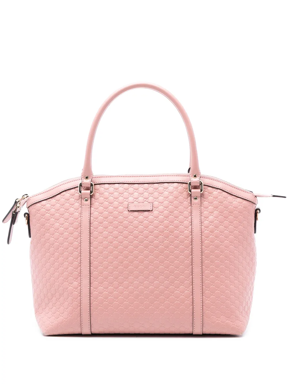 Gucci Pre-Owned 2016-2025 Large Microguccissima Dome satchel - Rosa