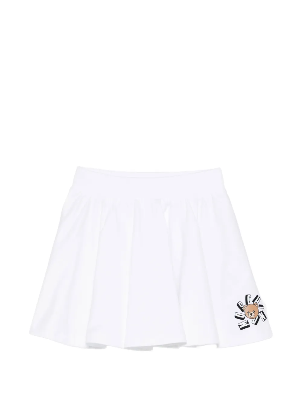 Moschino Kids teddy casual skirt - Bianco