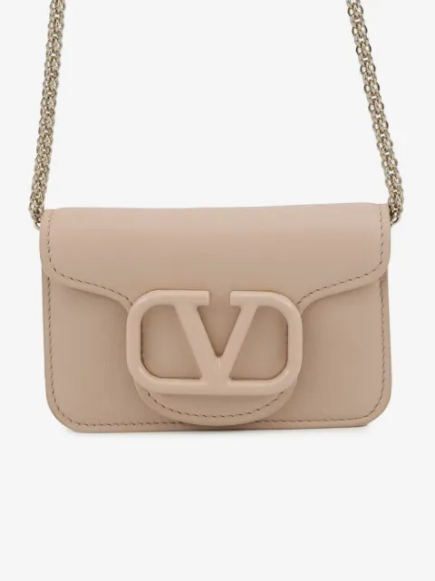 Valentino Garavani Pre-Owned 2018-2026 VLogo Umhängetasche aus Leder mit Kette