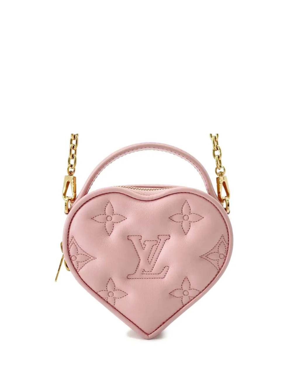 Louis Vuitton Pre-Owned 2021-2026 Monogram Embroidered Pop My Heart Pouch satchel - Rosa