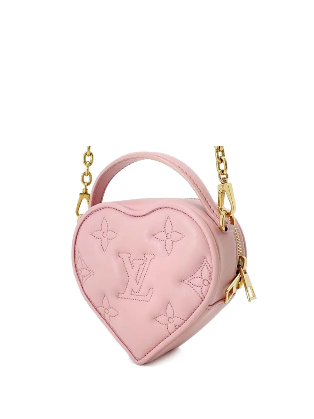 2021-2026 Monogram Embroidered Pop My Heart Pouch Satchel