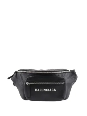 Balenciaga Pre-Owned 2010-2026 レザー ネイビー クリップ M クラッチ