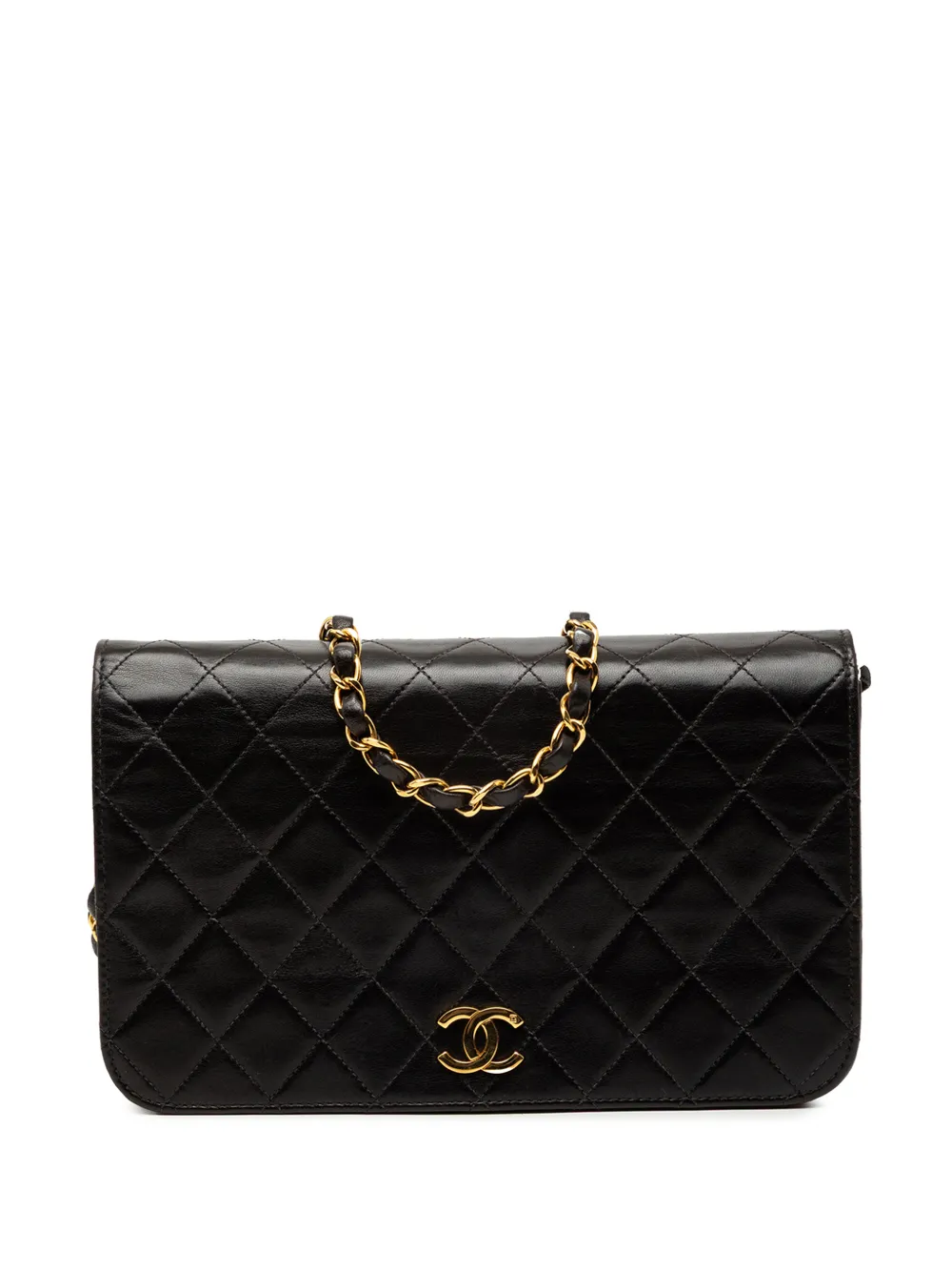 CHANEL Pre-Owned 1997-1999 CC Quilted Lambskin Full Flap crossbody bag - Nero