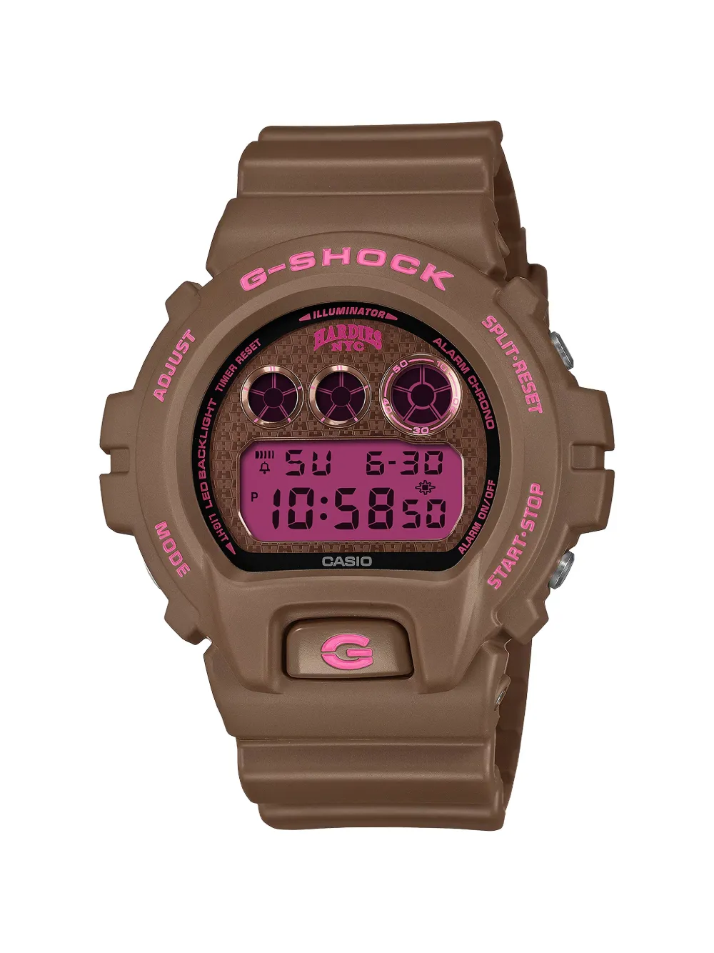 Casio x G-SHOCK x Hardies NYC series 6900 50mm watch - Rosa