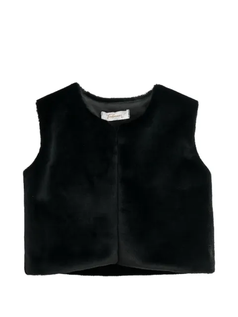Tulleen plush faux-fur gilet