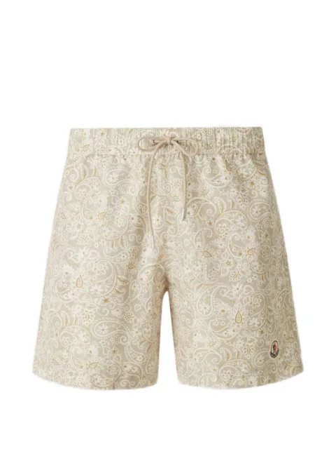 Moncler paisley pocket swim shorts