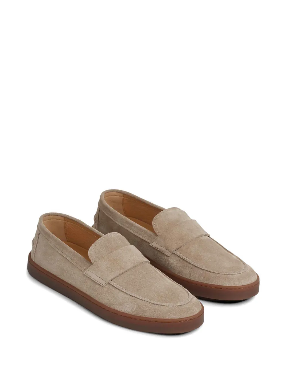 Henderson Baracco Suède loafers Beige