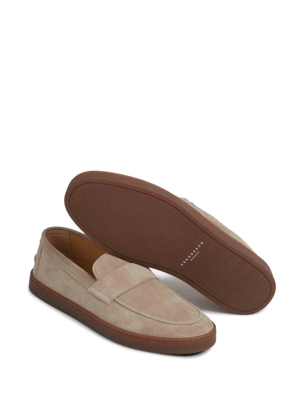 Henderson Baracco Suède loafers Beige