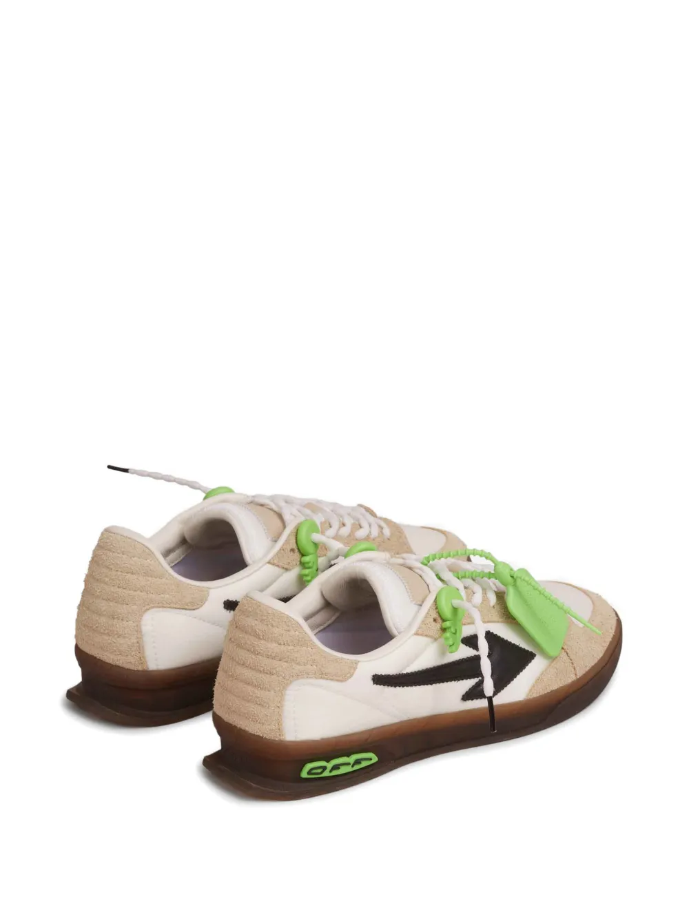 Off-White End of Play arrow suede sneakers Beige