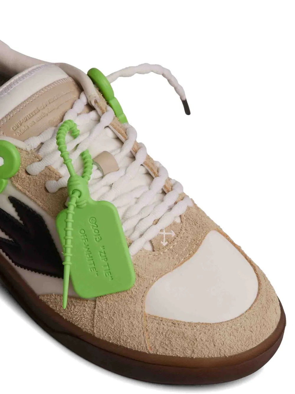 Off-White End of Play arrow suede sneakers Beige