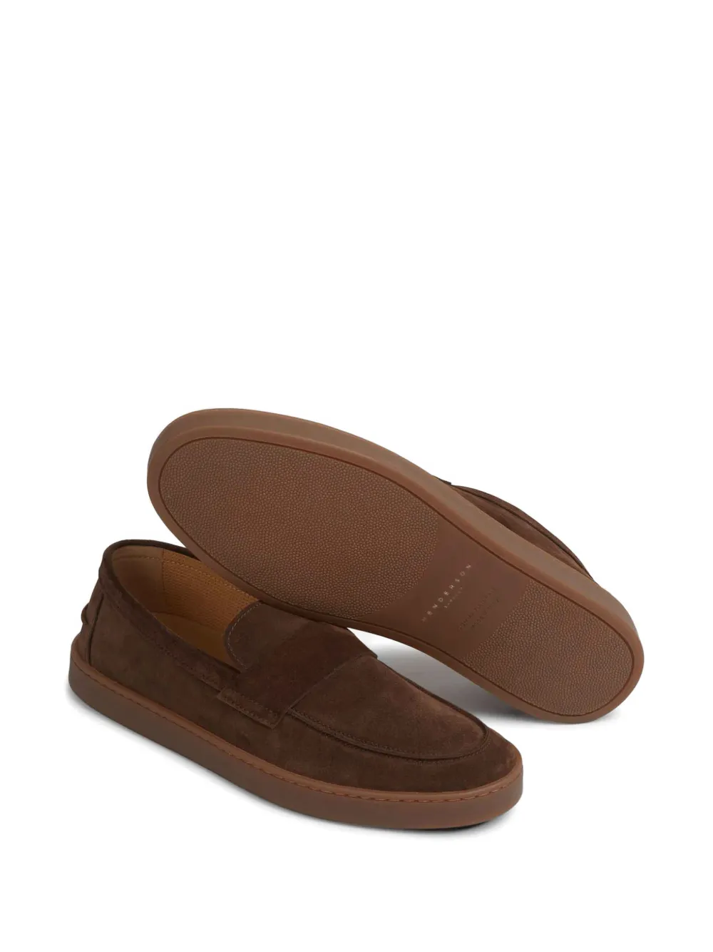 Henderson Baracco Suède loafers Bruin