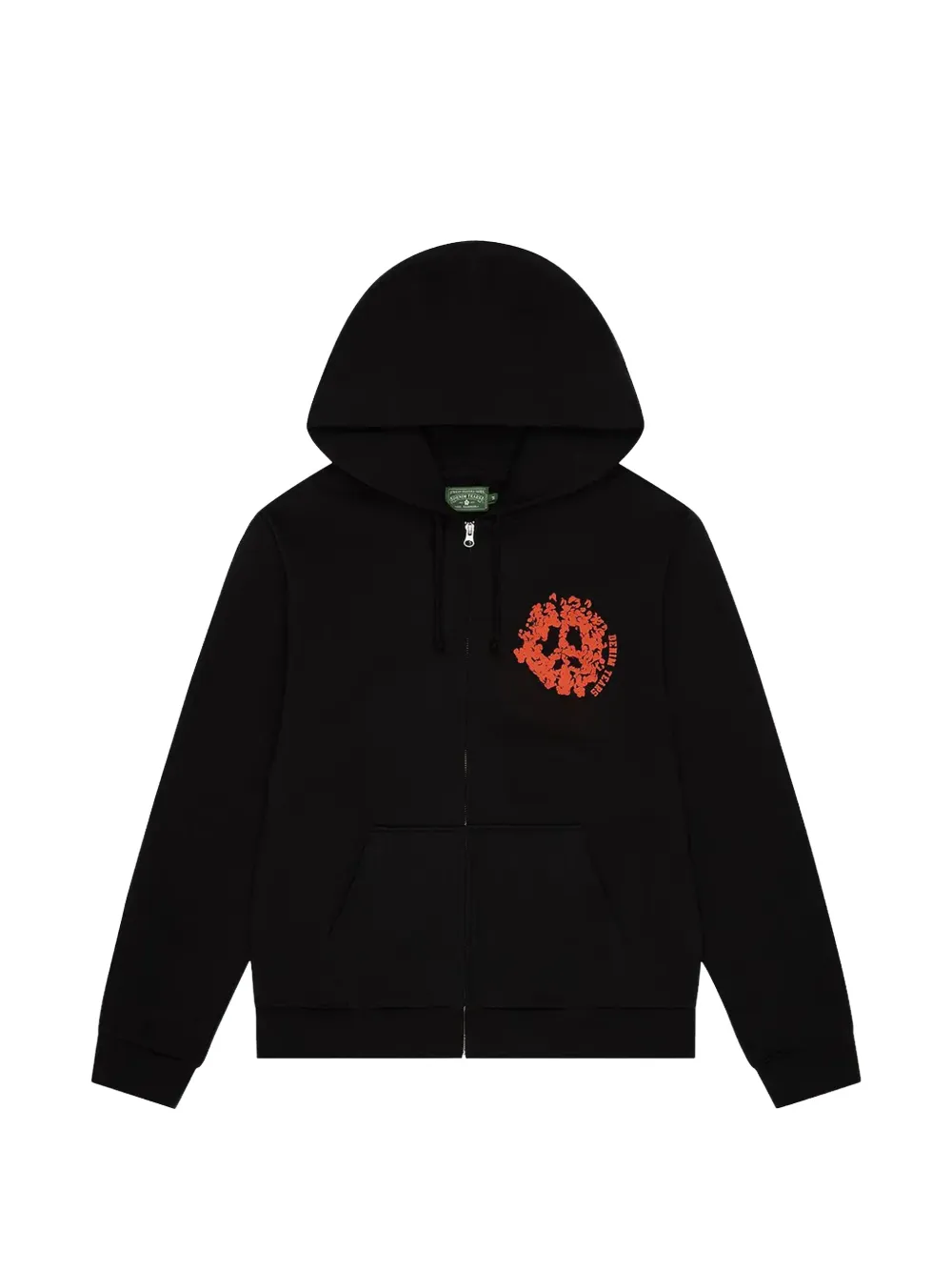 Denim Tears Felpa con cappuccio e zip - Nero