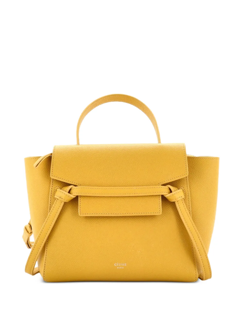 Celine Pre-Owned Belt Bag Textured Leather Nano shoulder bag - Giallo