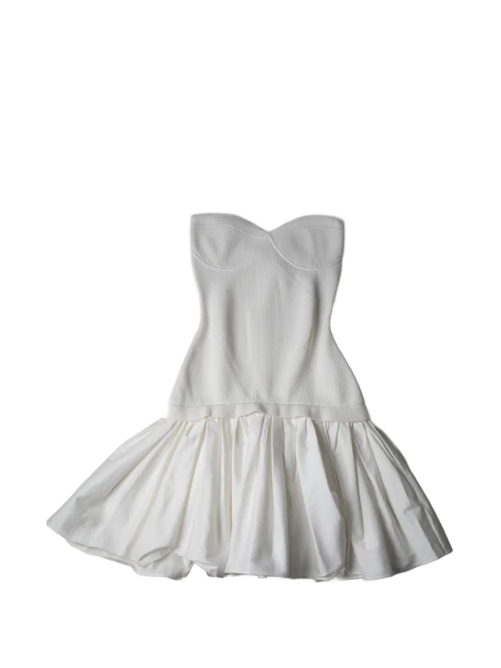 Alexis Dasia strapless textured mini dress - Bianco