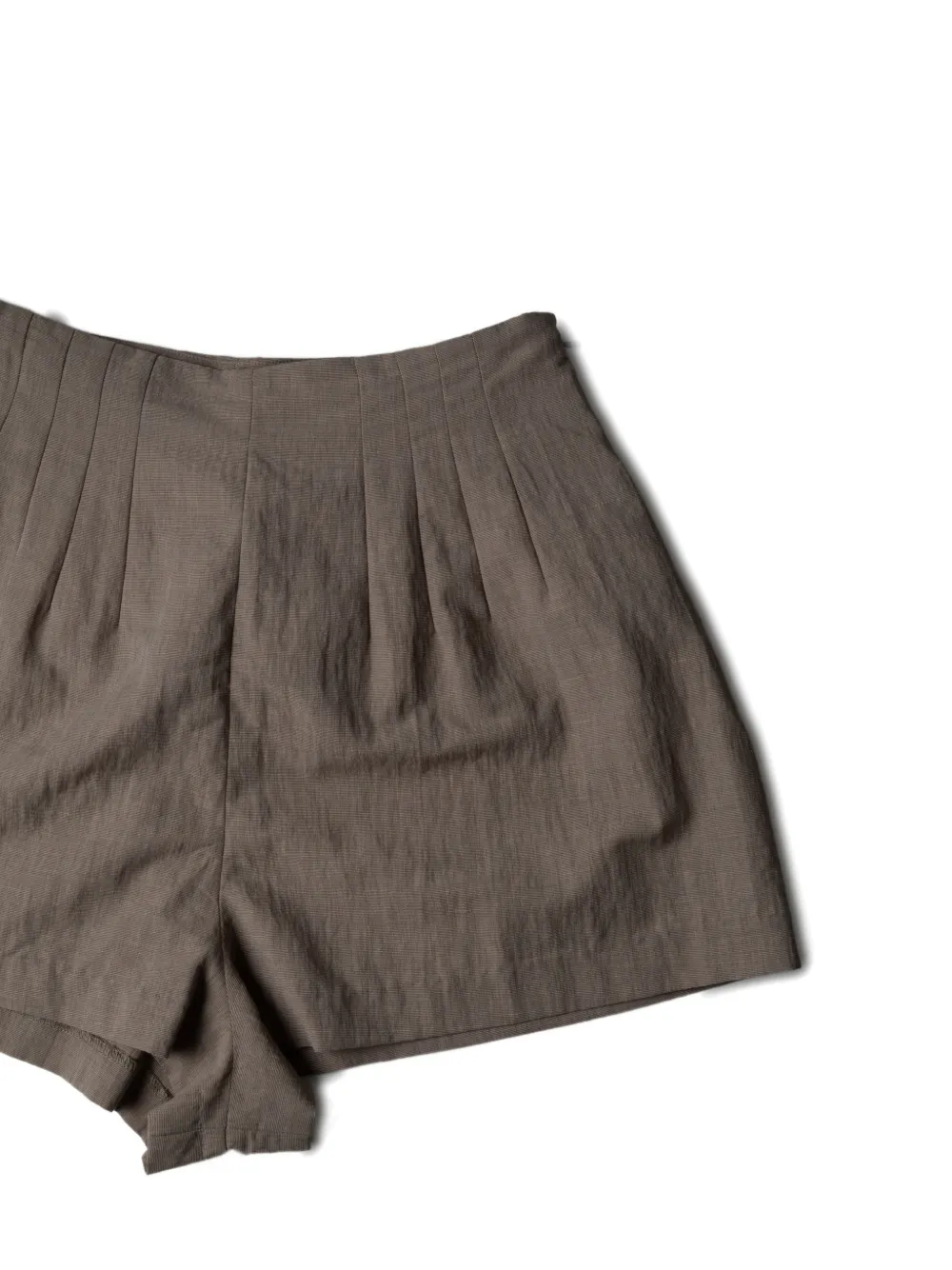  Staud Magpie Pleated Shorts - Neutrals 