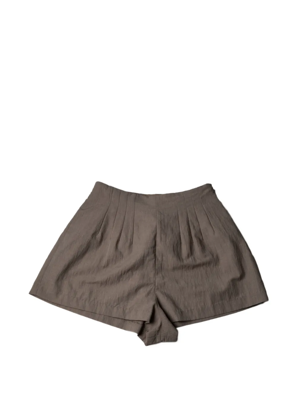 STAUD Magpie pleated shorts - Toni neutri