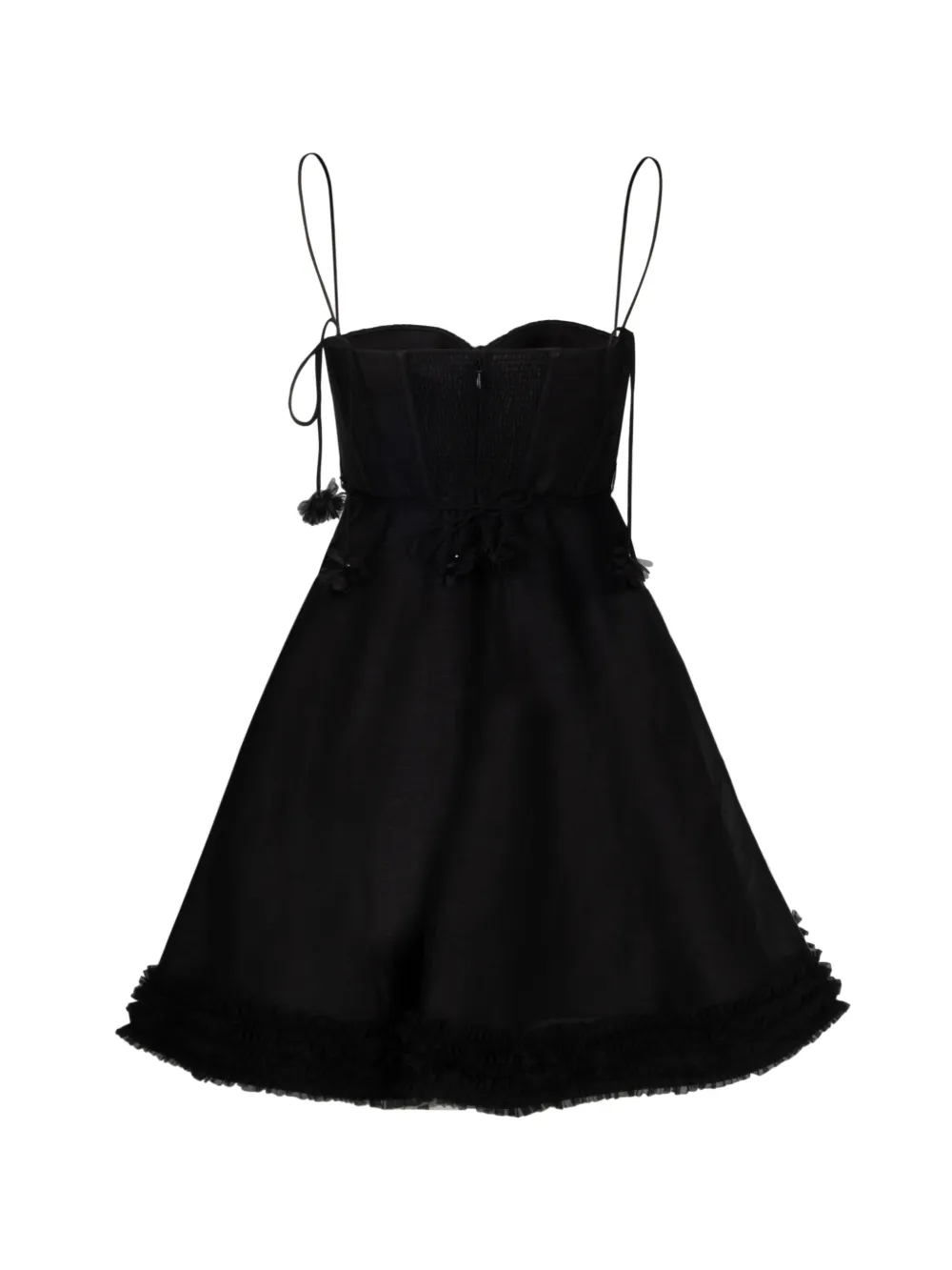  Zimmermann Luna Ruffled Mini Dress - Black 