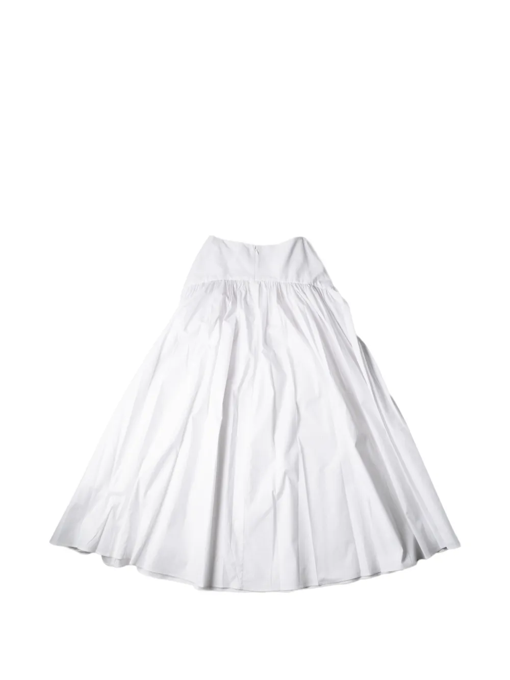  Staud Procida Ruffled Midi Skirt - White 