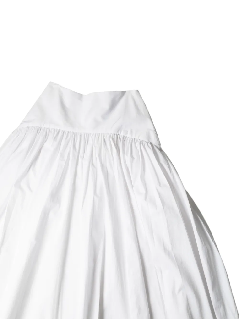  Staud Procida Ruffled Midi Skirt - White 