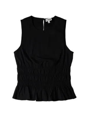 STELLA MCCARTNEY  ドレープサテントップス Stella McCartney ドレープ ノットトップ | ブラック | FARFETCH JP