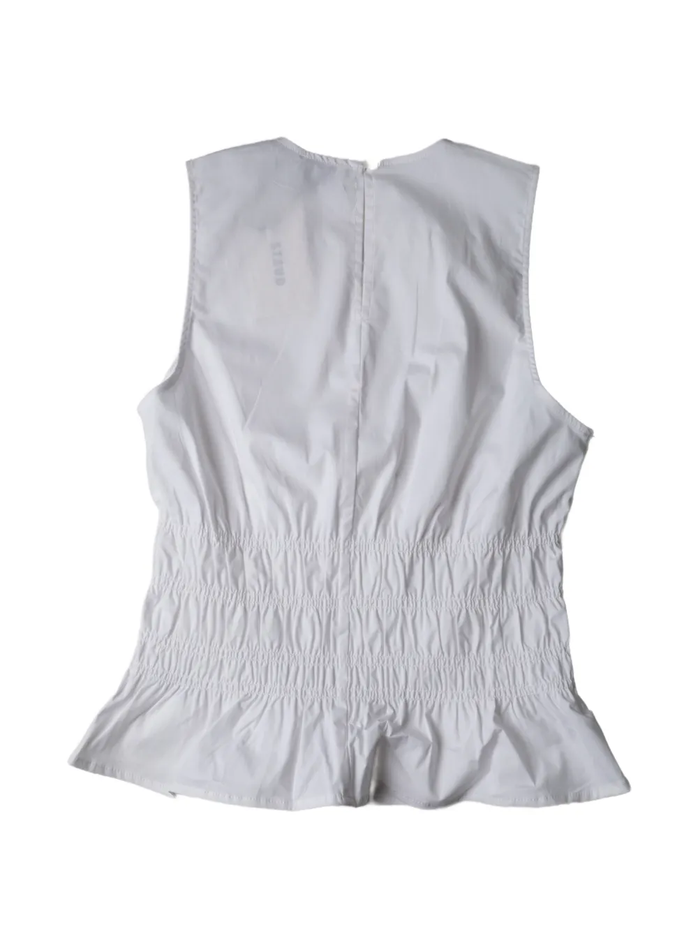  Staud Culver Round-neck Top - White 