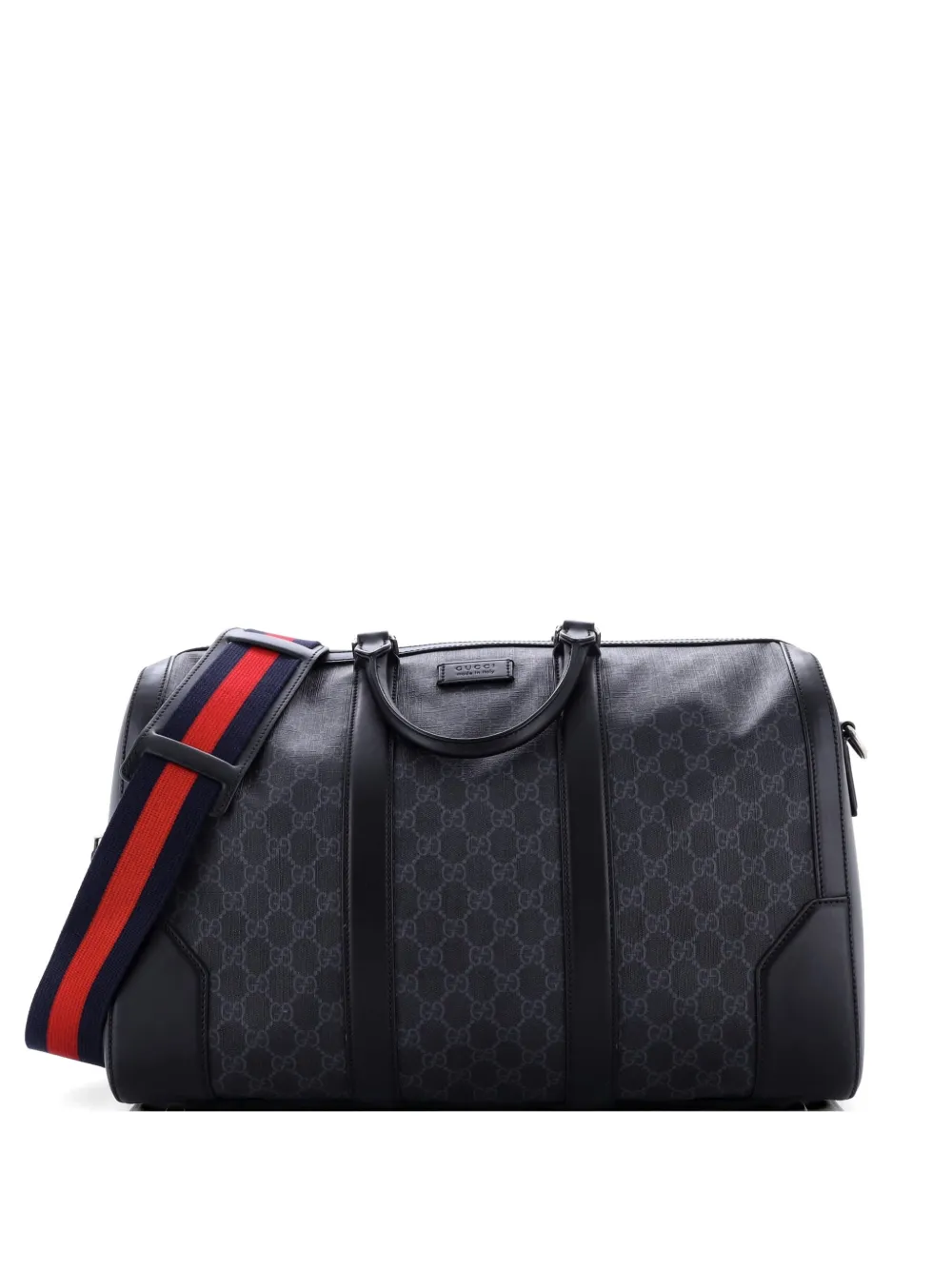 Gucci Pre-Owned Convertible Duffle Bag GG Coated Canvas Medium travel bag - Nero