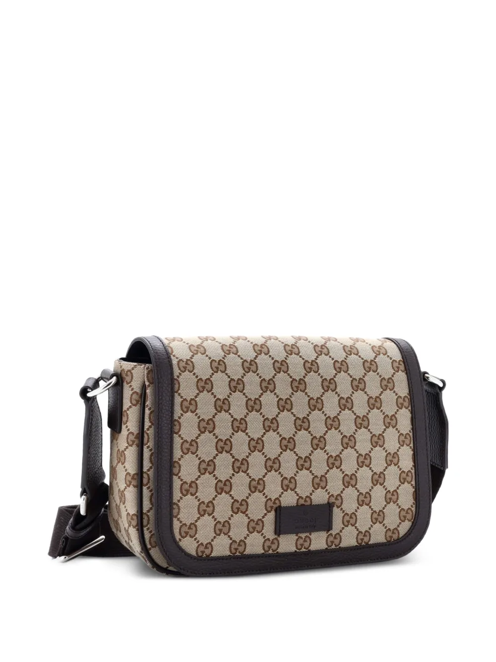 Flap Messenger Bag Gg Canvas Small Crossbody Bag