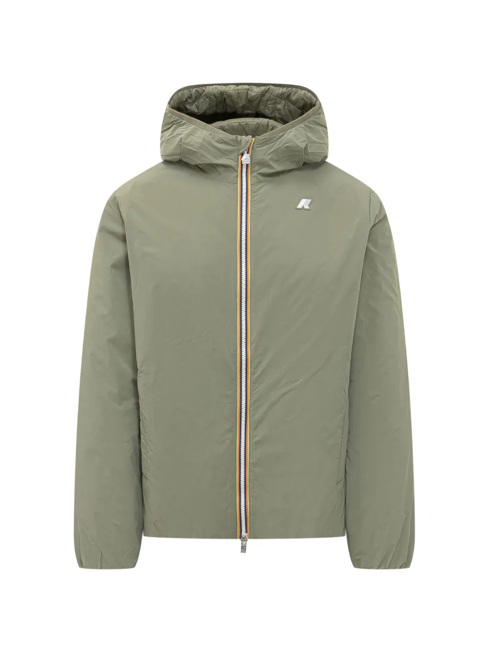 K-Way Plain Warm hooded jacket - Verde