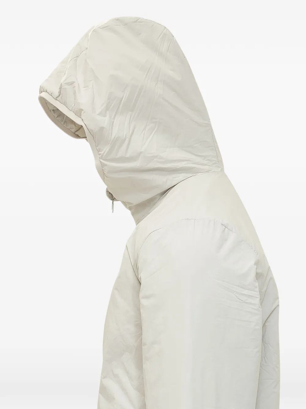 K-way Plain Warm Hooded Jacket In Neutral