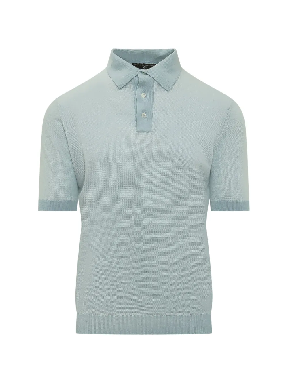 Filippo De Laurentiis short-sleeved cotton-knit polo shirt - Blu