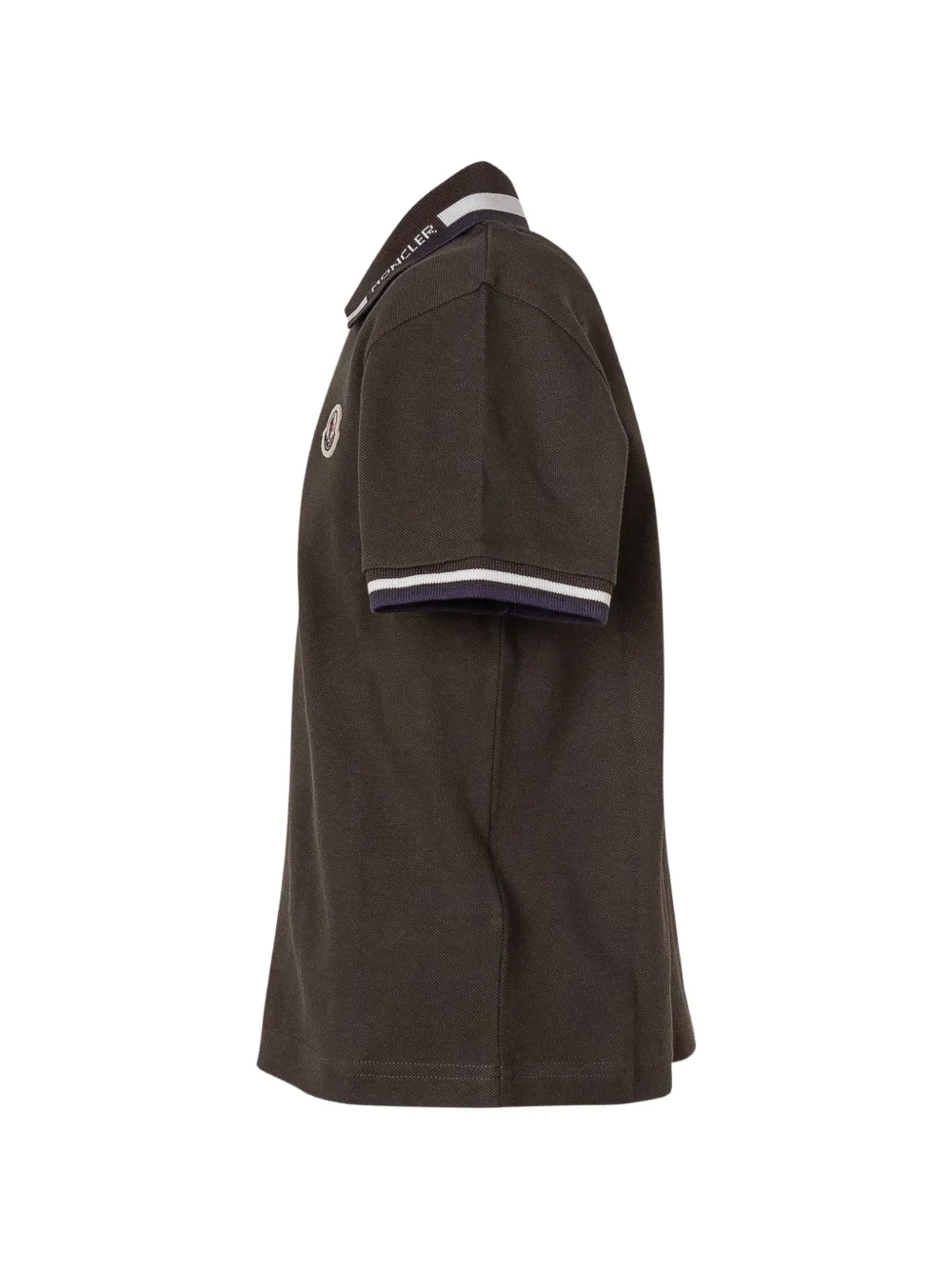 Moncler Enfant Poloshirt met logopatch Groen