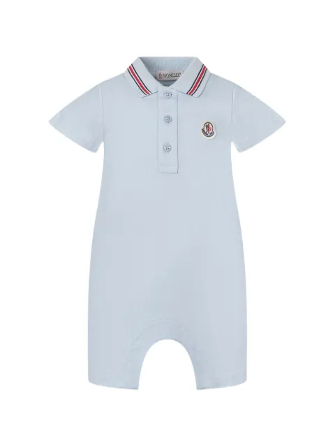 Moncler Enfant romper con parche del logo