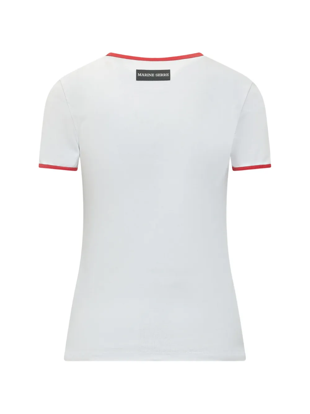 Marine Serre Crescent jersey T-shirt Wit