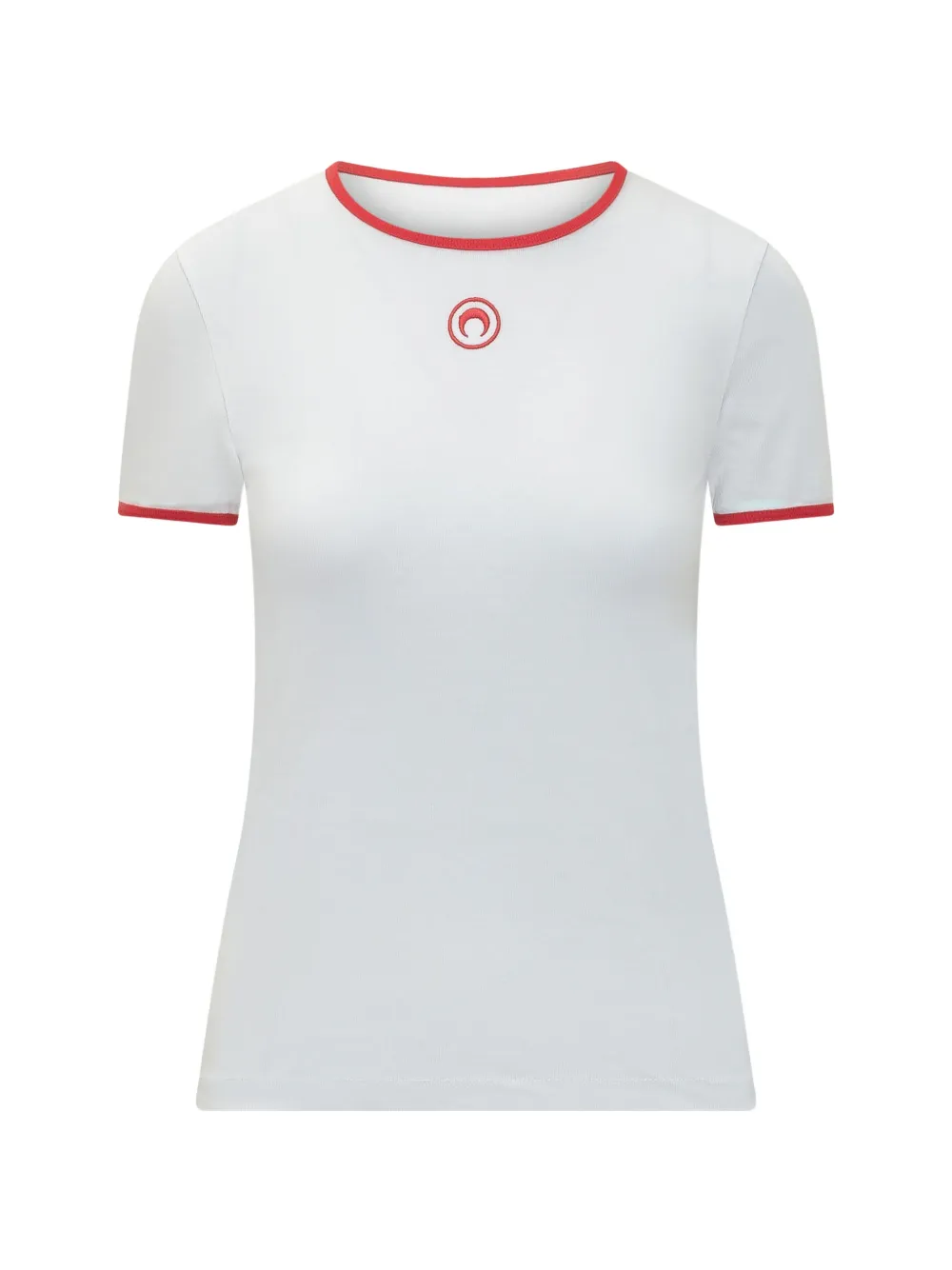 Marine Serre crescent jersey t-shirt - Bianco