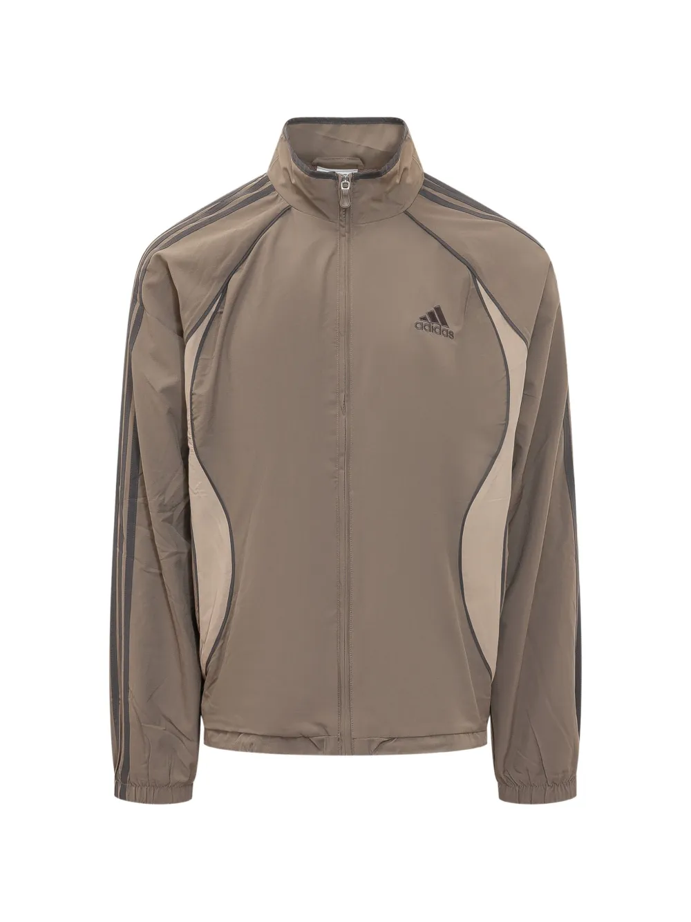 adidas logo-detail jacket - Braun