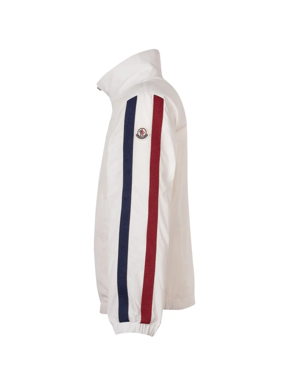 Moncler Enfant Gestreept jack met rits Wit