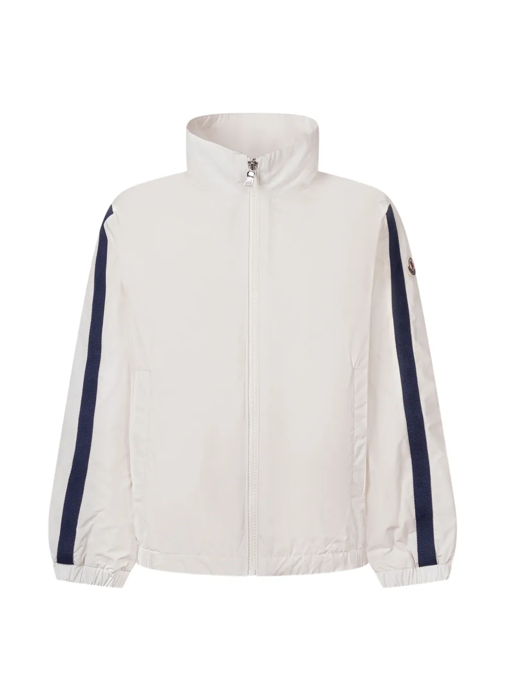 Moncler Enfant Gestreept jack met rits Wit