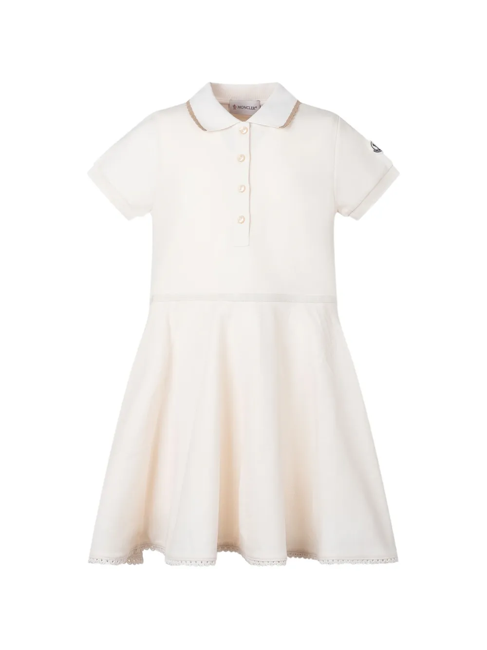 Moncler Enfant Jurk met polokraag Beige
