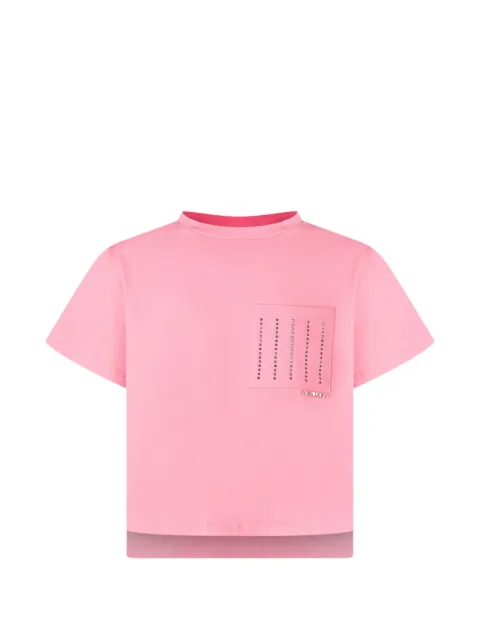 TWINSET Kids playera con bolsillo en el pecho