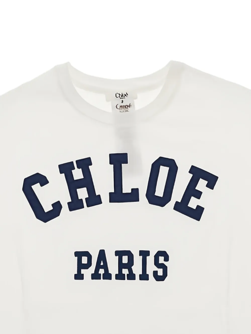  Chloé Kids Cropped T-shirt - White 