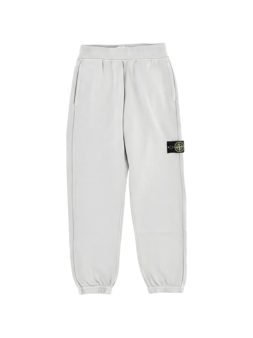 Stone Island Junior logo-patch tracksuit bottoms - Grigio