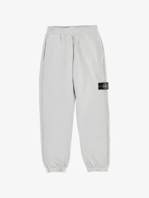 Stone Island Junior logo-patch tracksuit bottoms