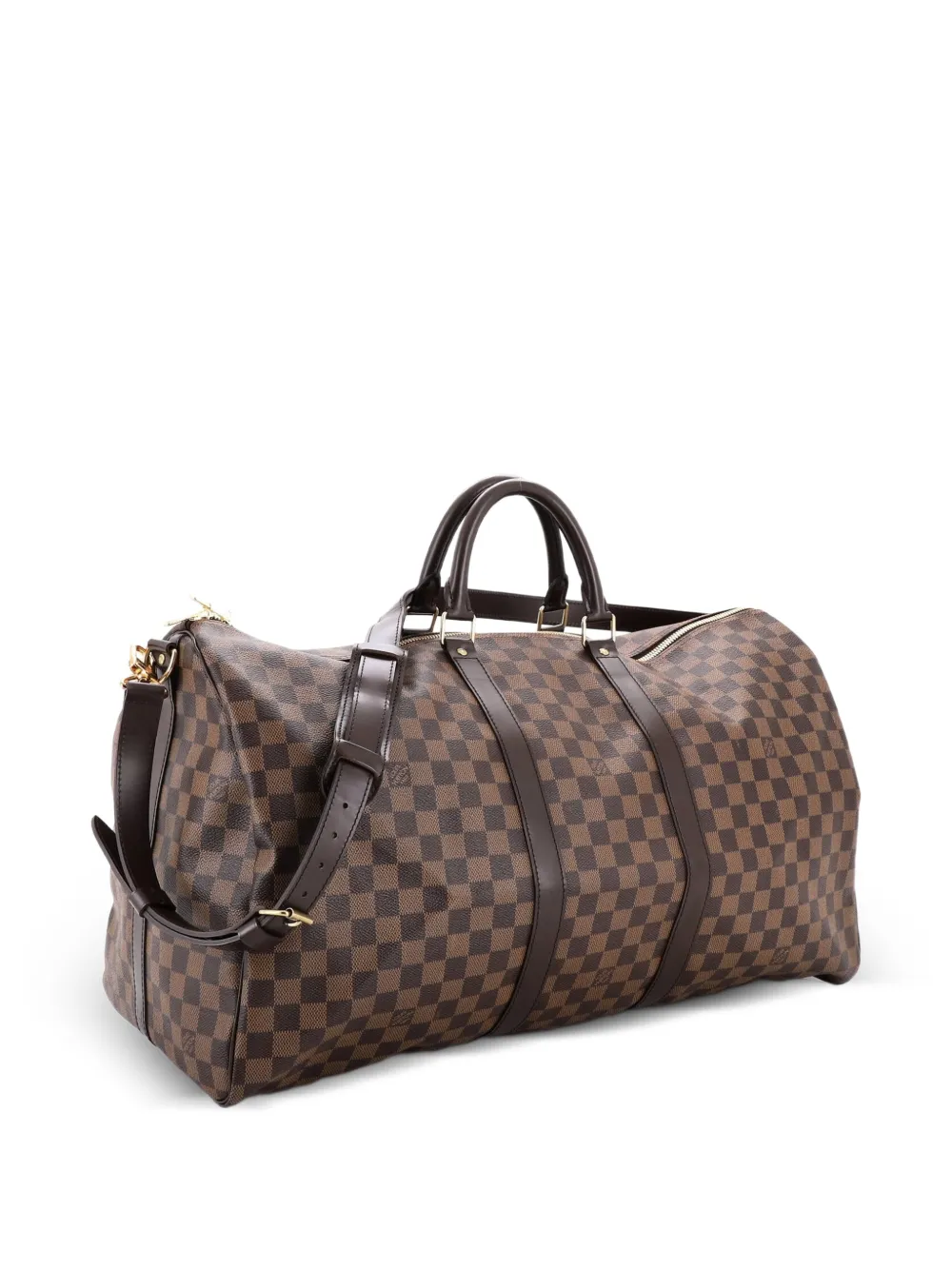 Louis Vuitton Pre-Owned Keepall Bandouliere Bag Damier 55 travel bag - Marrone