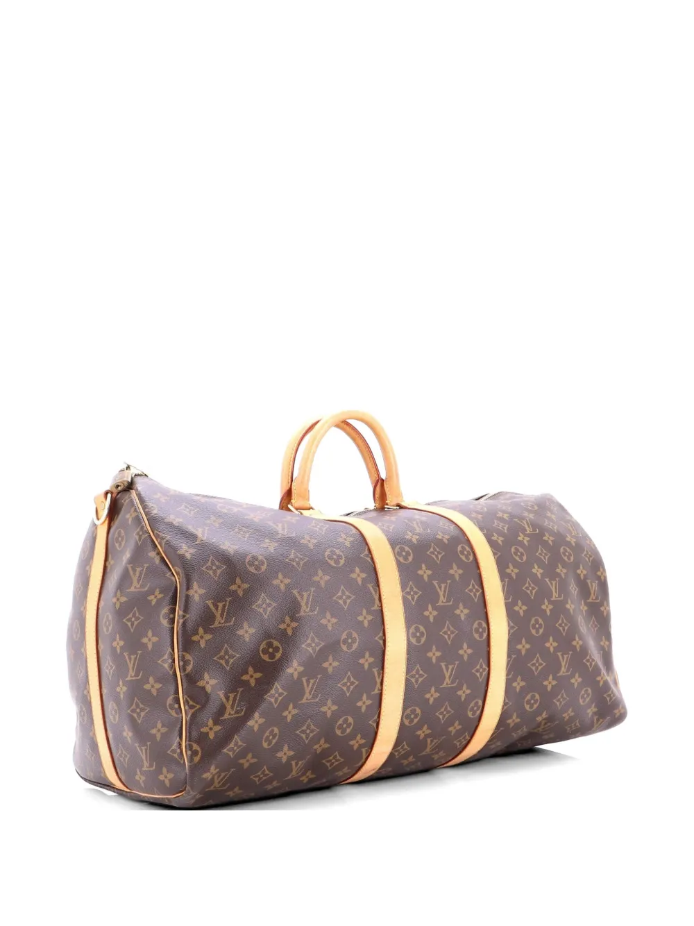 Louis Vuitton Pre-Owned Keepall Bandouliere Bag Monogram Canvas 55 travel bag - Marrone