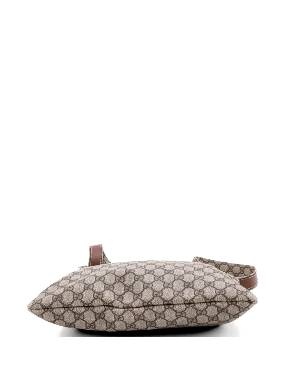 Web Loop Flat Messenger Gg Coated Canvas Large Crossbody Bag