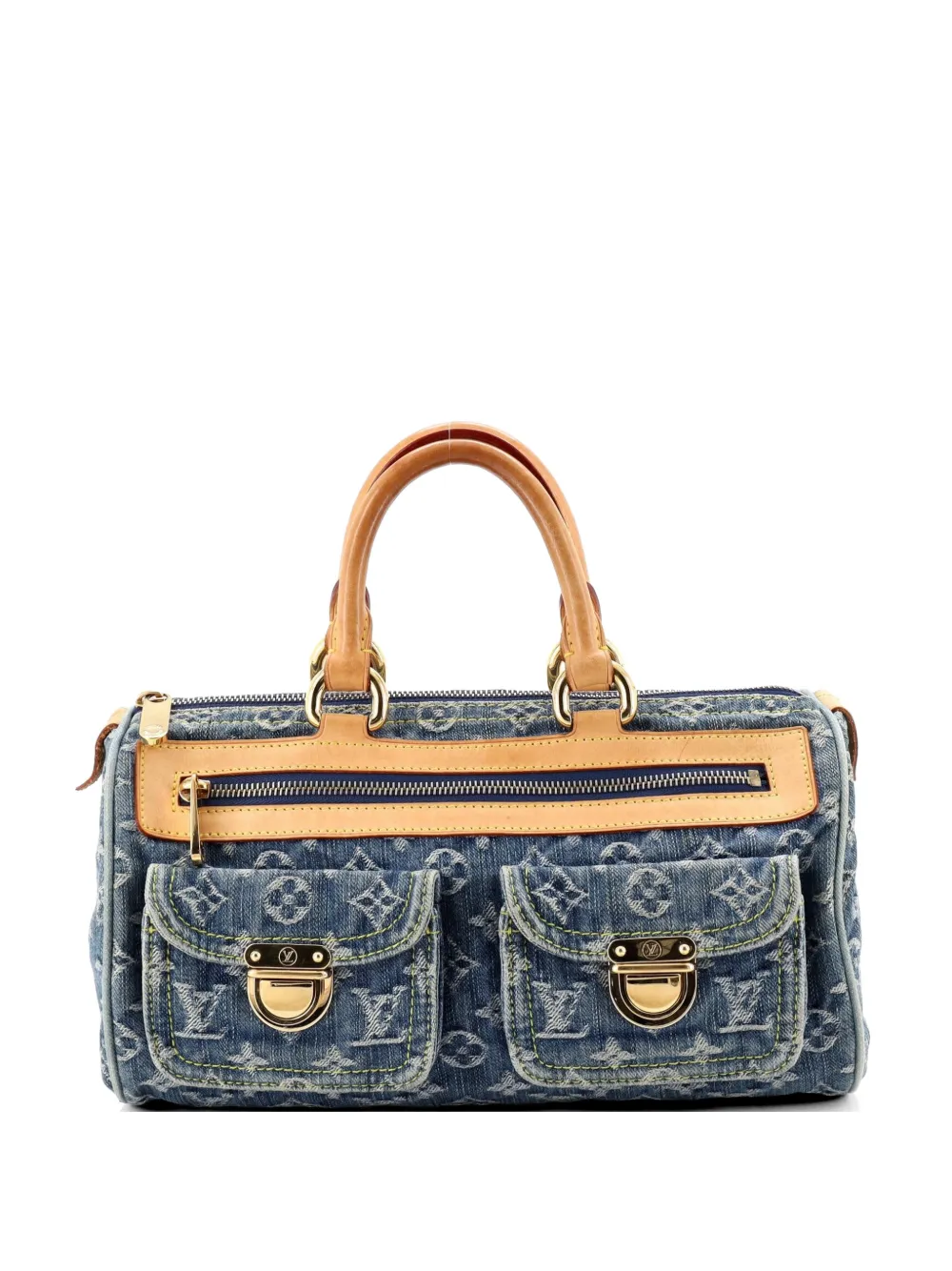 Louis Vuitton Pre-Owned Neo Speedy Bag Denim handbag - Blu