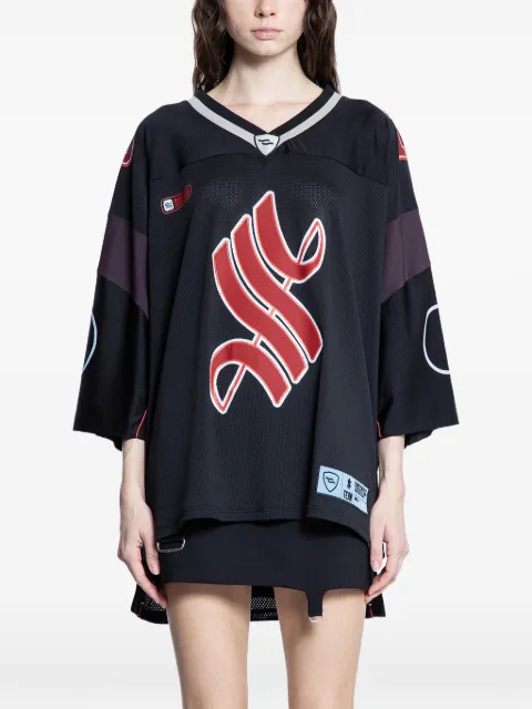 Ssheena playera oversize con cuello en V