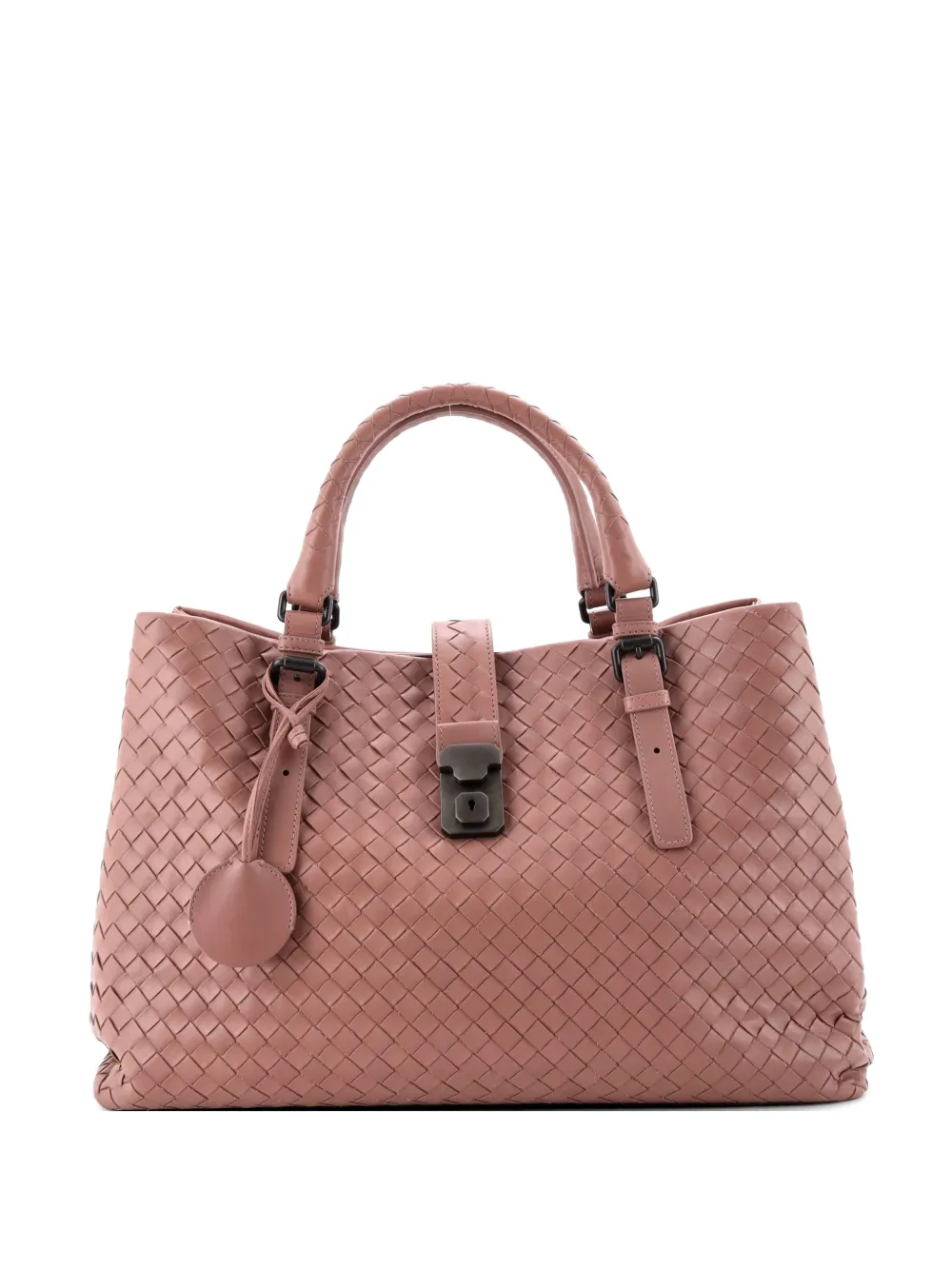 Bottega Veneta Pre-Owned Roma Bag Intrecciato Nappa Medium tote bag - Rosa