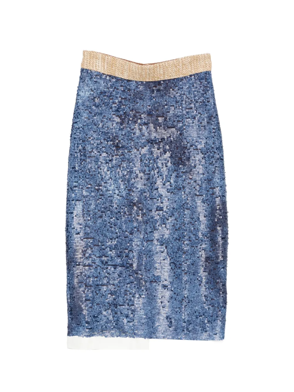 Rosanna Ocampo sequin-embellishment midi skirt - Blu