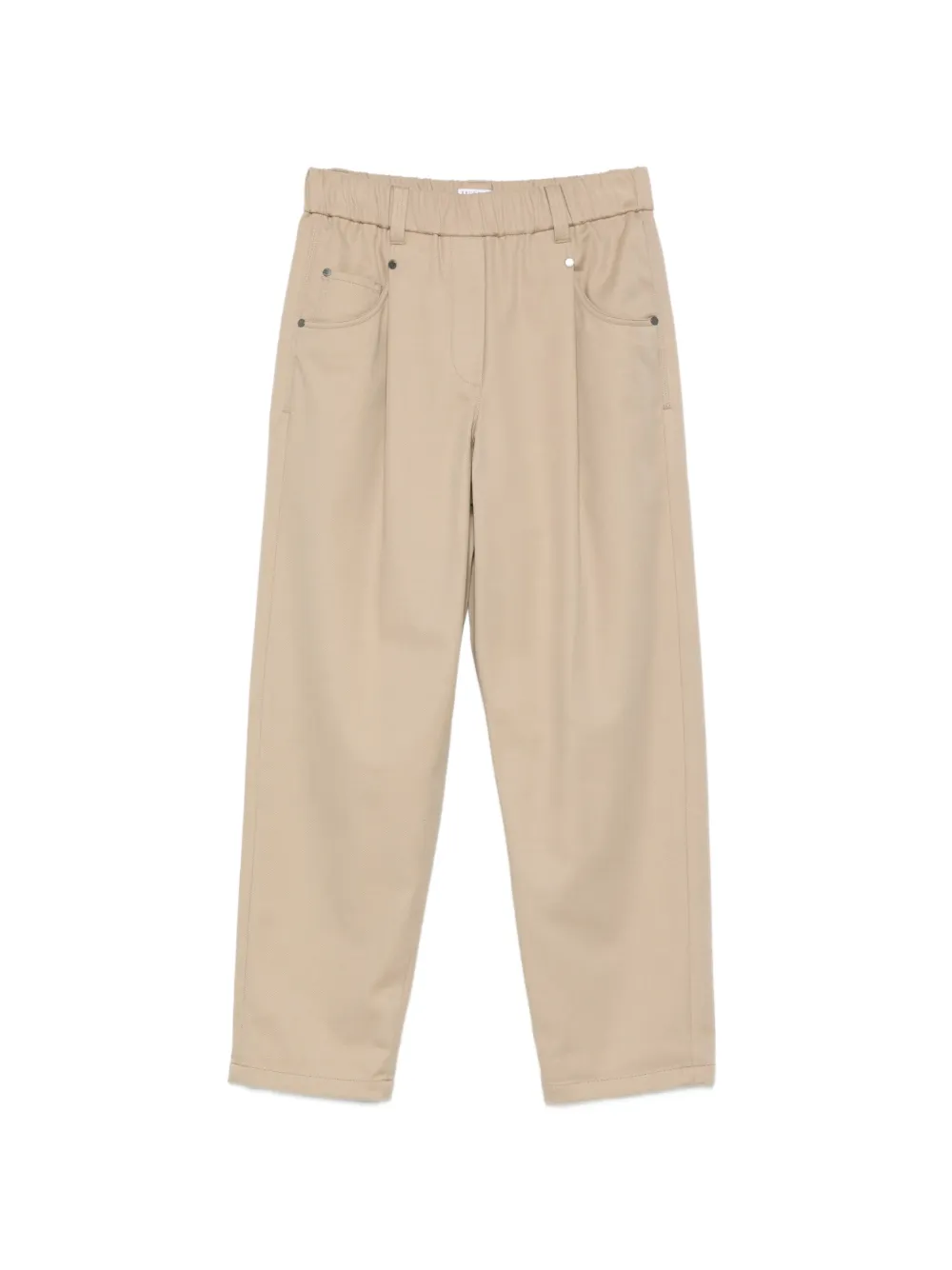 Brunello Cucinelli elasticated-waist trousers - Toni neutri
